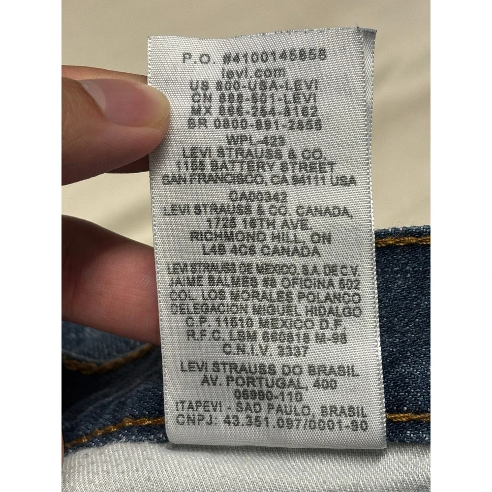 Levis 559 Relaxed Straight Jeans Mens 36x32 Blue Denim 100% Cotton 00559-0231